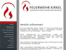 Tablet Screenshot of feuerwehr-kirkel.de